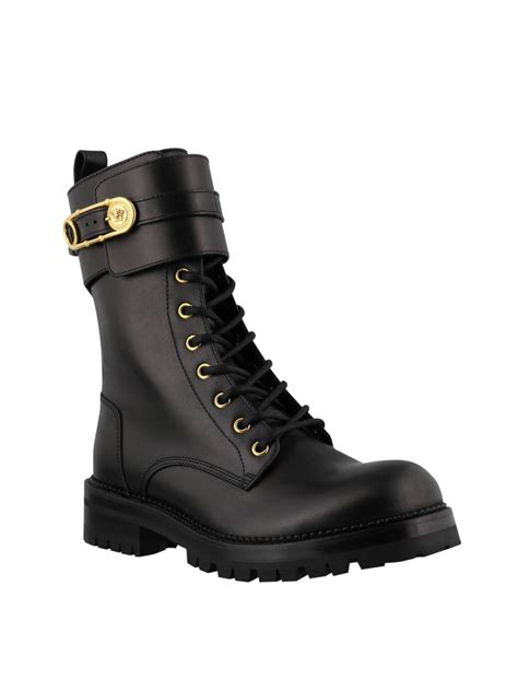 versace safety pin ankle boots